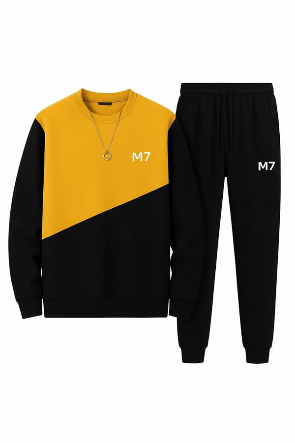 2 Pcs Men's Fleece Printed track Suit