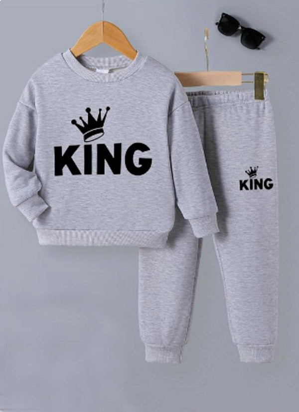 Kids Polyester Printed Track Suit - 2 Pcs